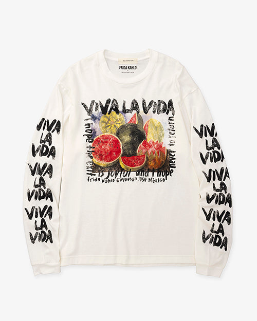 Frida Kahlo VIVA LA VIDA Long Sleeve T-shirt