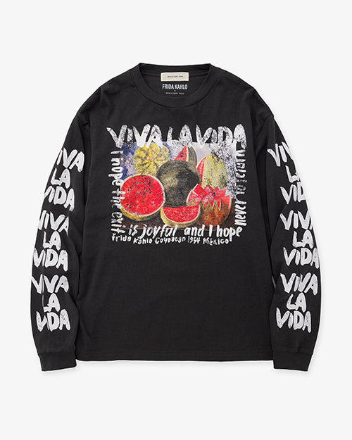 Frida Kahlo VIVA LA VIDA Long Sleeve T-shirt